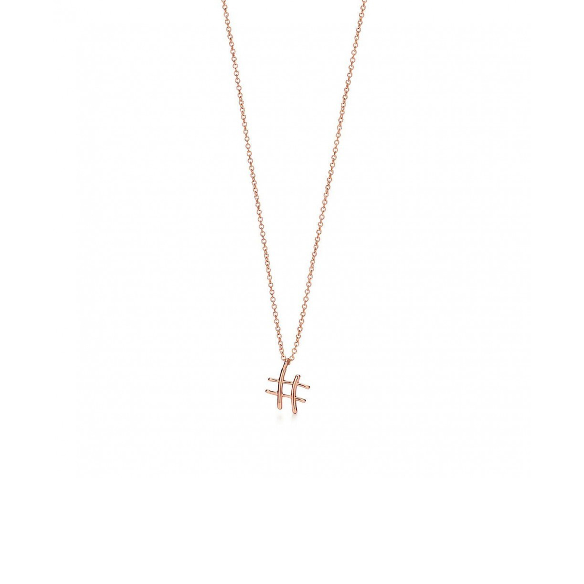 TIFFANY PALOMAS GRAFFITI SMALL HASHTAG PENDANT 68483549